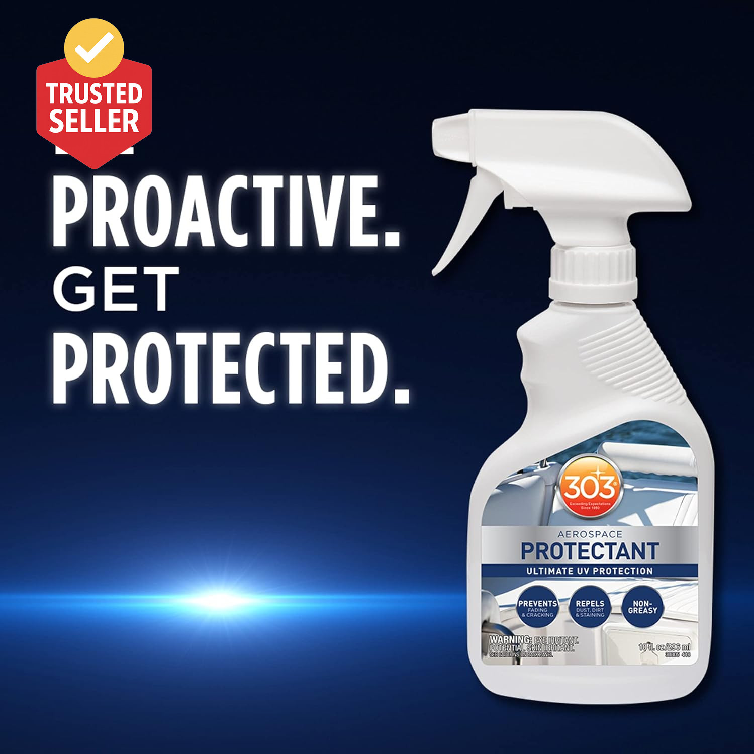 Marine Aerospace Protectant – UV Protection – Repels Dust, Dirt, & Staining – Sm