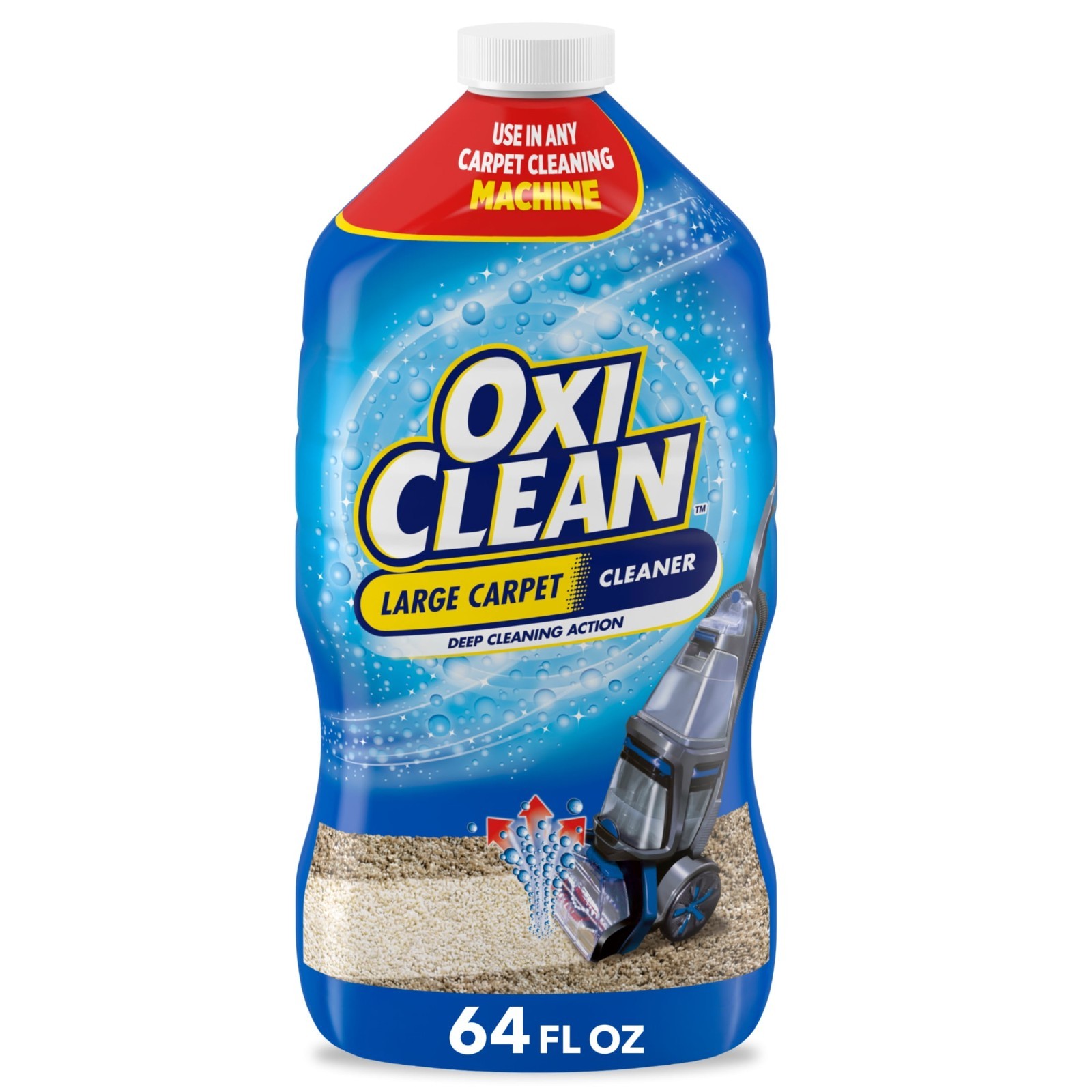 OxiClean Large Carpet Cleaner Liquid Solution 64 fl oz Stain Remover Liquid
