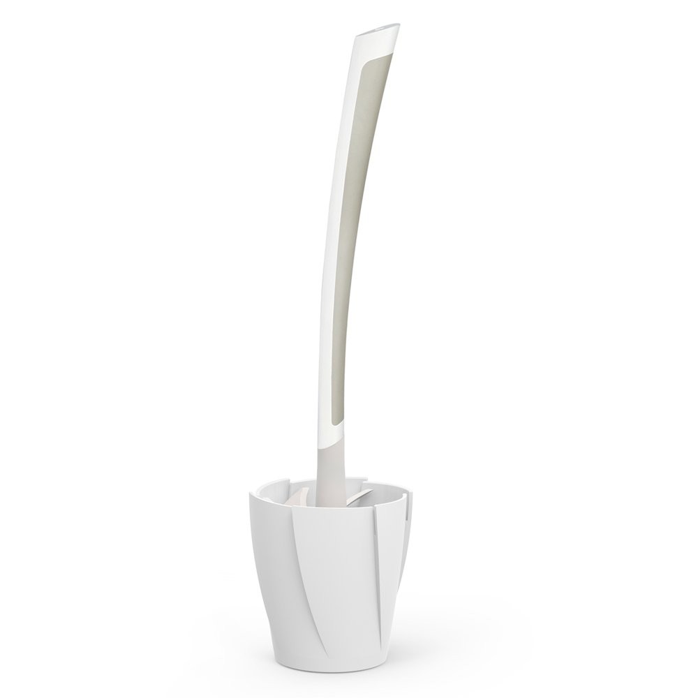 Products 17253 LOOEEZ Hygienic Toilet Squeegee/Brush, White with Grey
