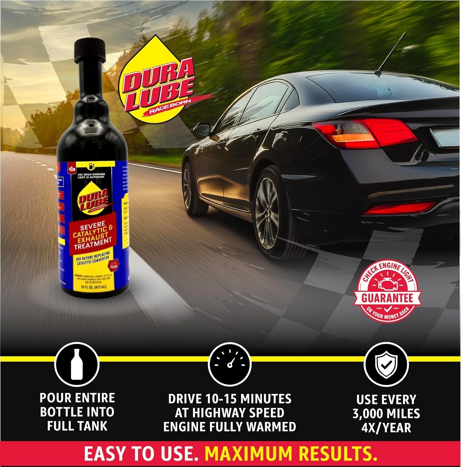 Dura Lube Severe Catalytic Cleaner Fuel Additive 16 Fl Oz 2-Pack
