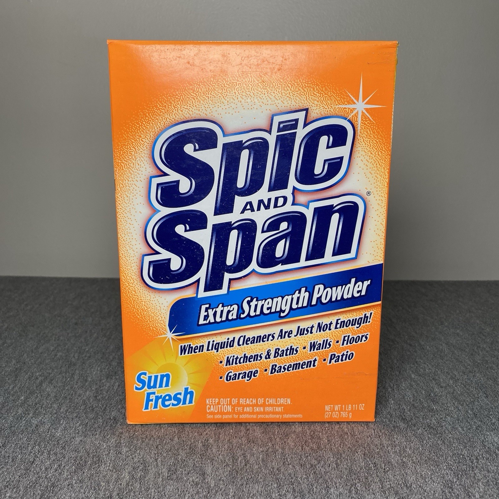 NEW Spic and Span Extra Strength Powder Sun Fresh 1 Box 27 oz