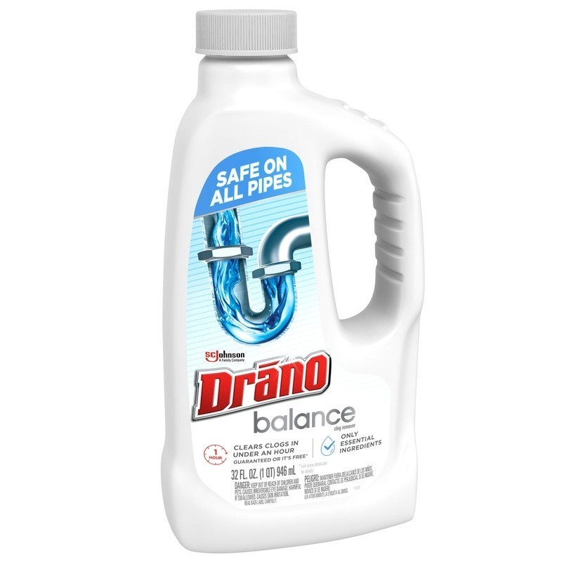 Liquid Drain Cleaner Unclogs Pipes in 60 Minutes Non-Corrosive Gel Safe Drains