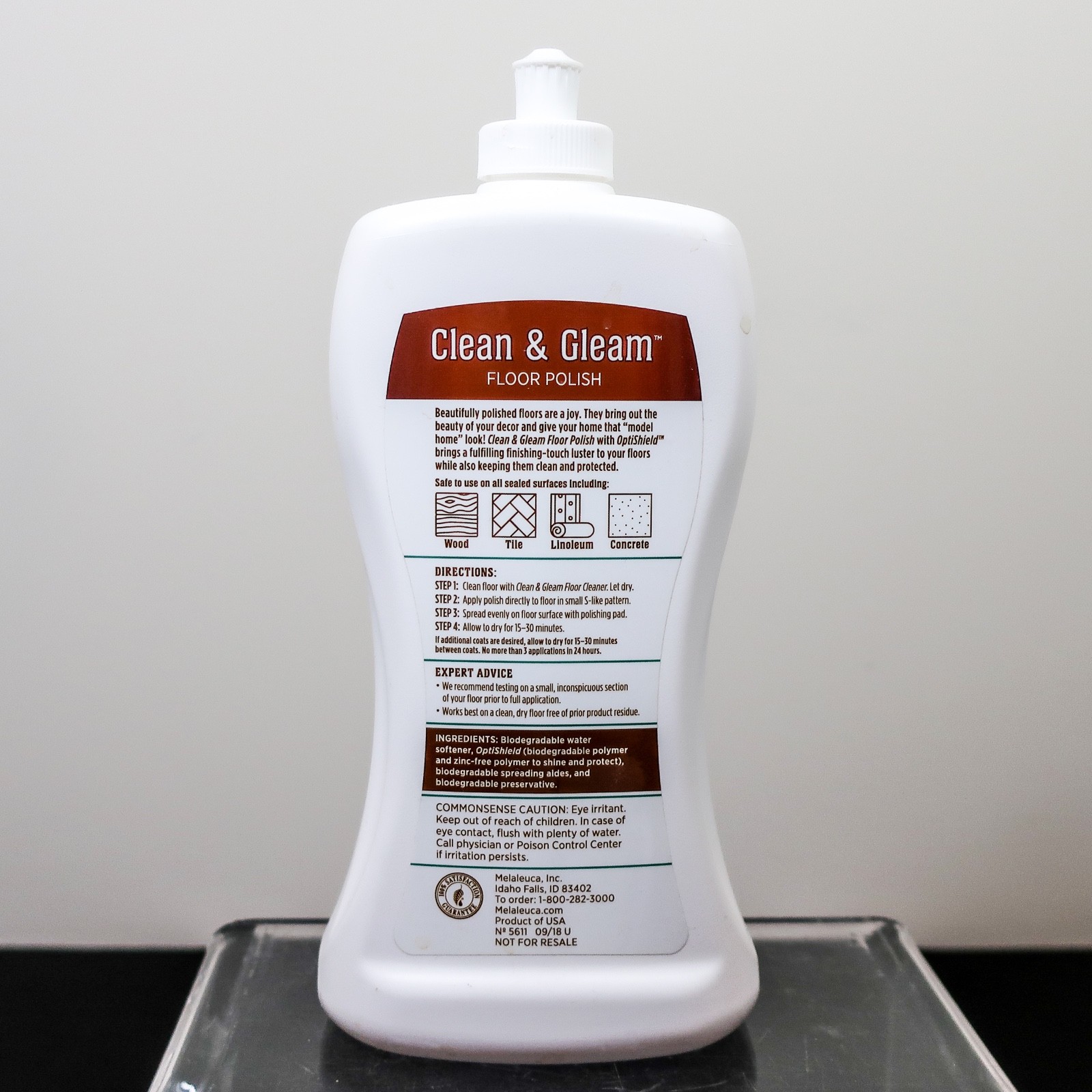 2 Melaleuca Clean & Gleam Floor Polish & 12x Super Concentrated Floor Cleaner