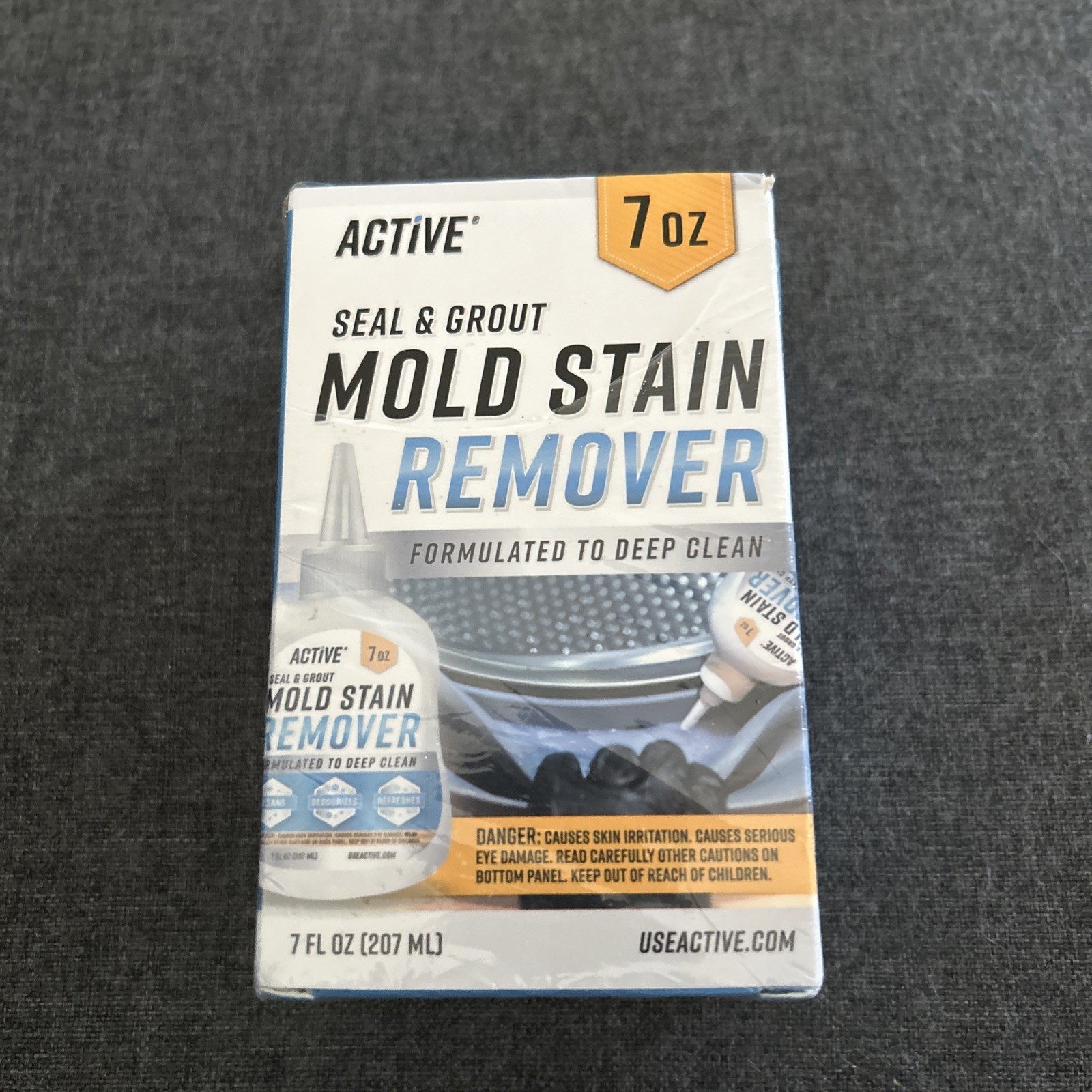 NEW & SEALED – Active Mold Stain Remover Seal Grout Deep Clean 7oz – Deodorizes