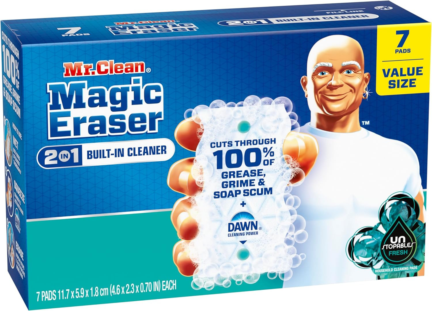 Magic Eraser Foaming Sponge, All Purpose Cleaner, Dawn Cleaning Power, Ultra Foa