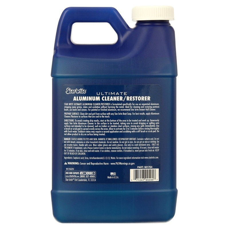 Aluminum Cleaner Restorer Boats Pontoons Canoes Stain Removal Brightener New