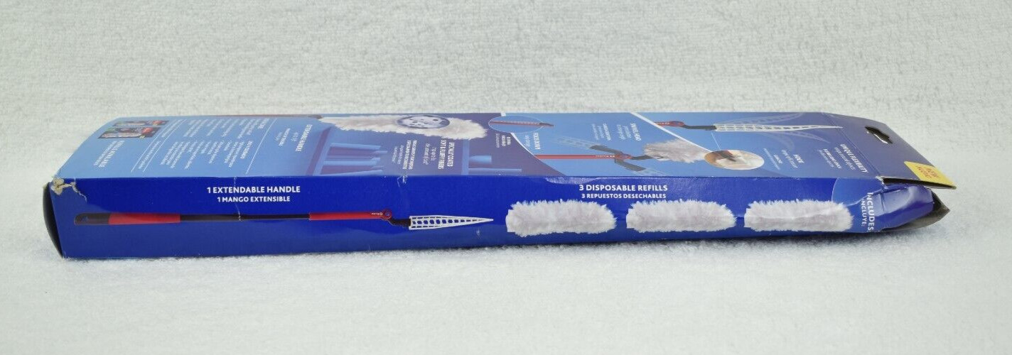 O-Cedar Flex & Catch Heavy Duty Dusting Kit / 1 Extendable Handle / 3 Dust Pads