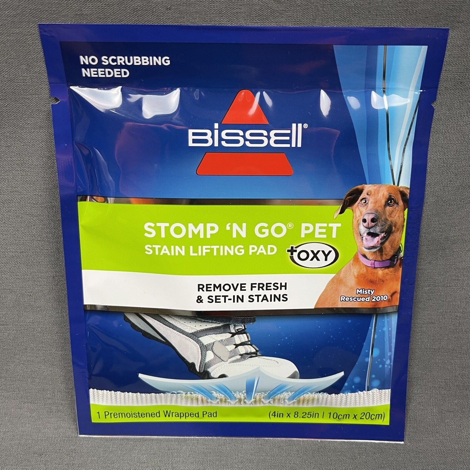 Lot – 3 Packs New Bissell Stomp ‘N Go Pet Stain Lifting Pads +Oxy 1 Pad Per Pack
