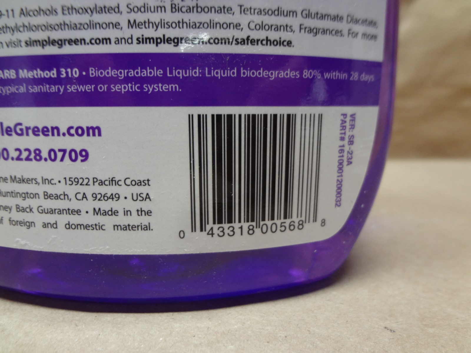 Simple Green AllPurpose Cleaner, 32 Fl Oz (Pack of 3), Lavender, 96 Fl Oz