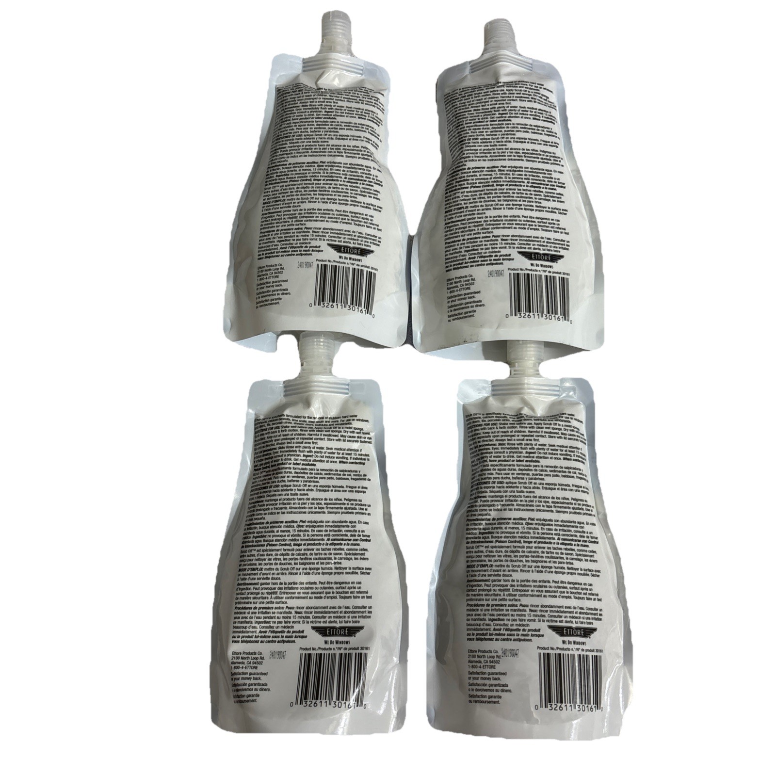 4x Ettore Fresh Scent Scrub Off , 16 Oz. Each Water Spot Remover NEW!