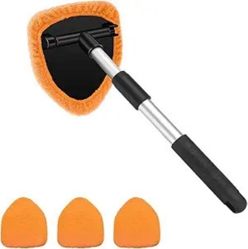 Car Windshield Cleaner Tool, Vehicle Window Detailing Cleaning K Color: Orange
