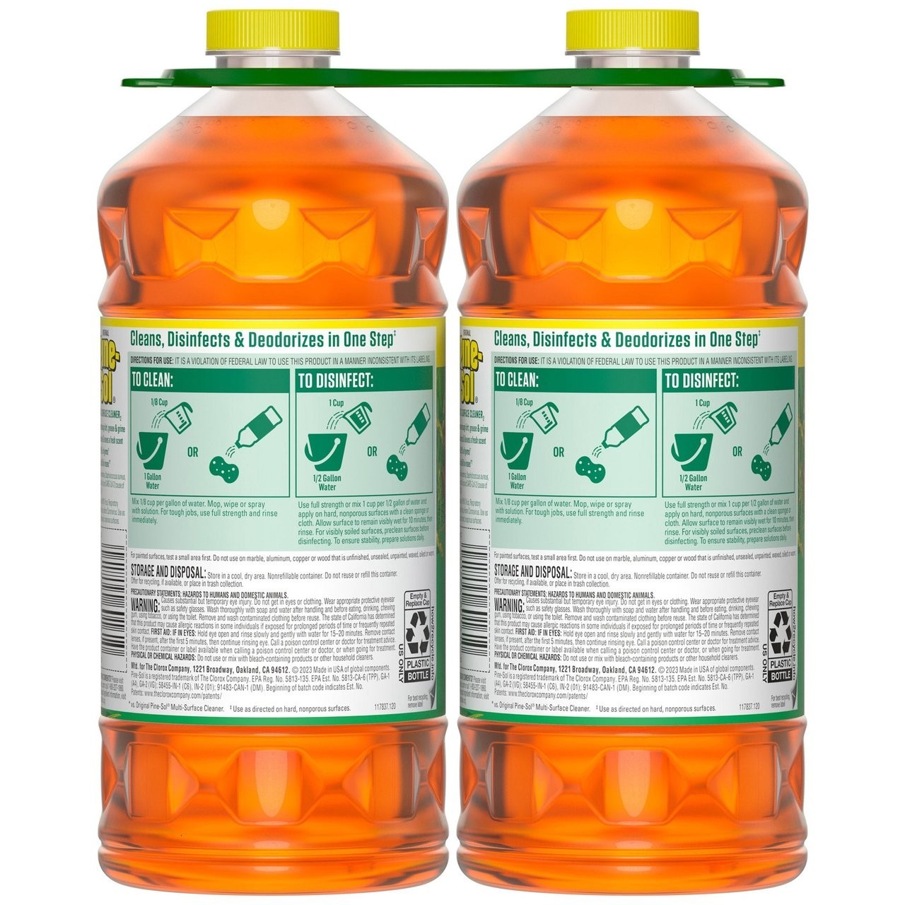 Pine-Sol Multi-Surface Cleaner 2X Concentrated Original 2 Count x 60 Fl Oz