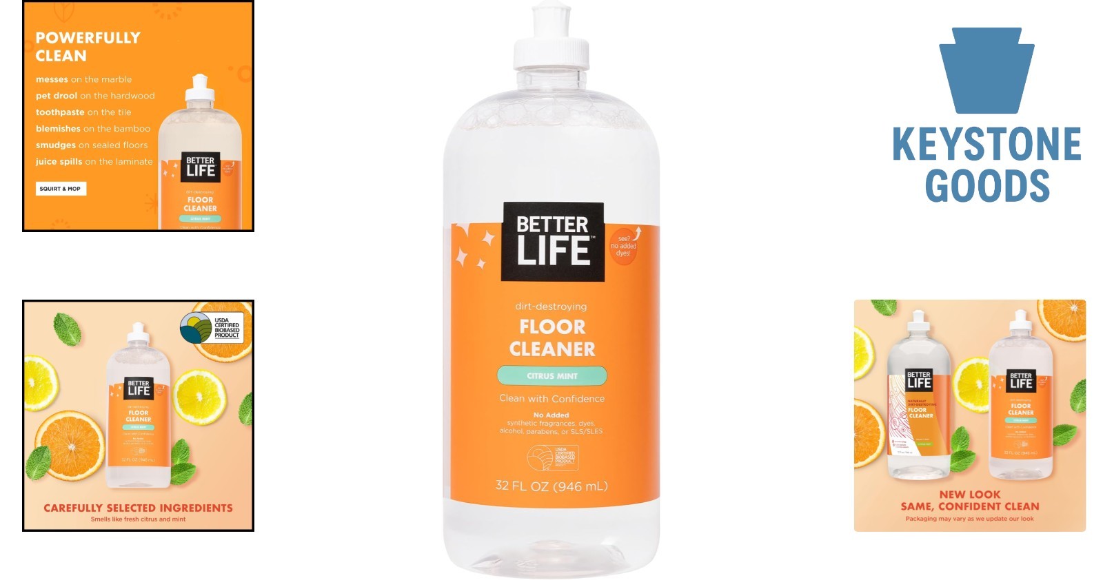 Citrus Mint Multi-Surface Floor Cleaner – 32oz