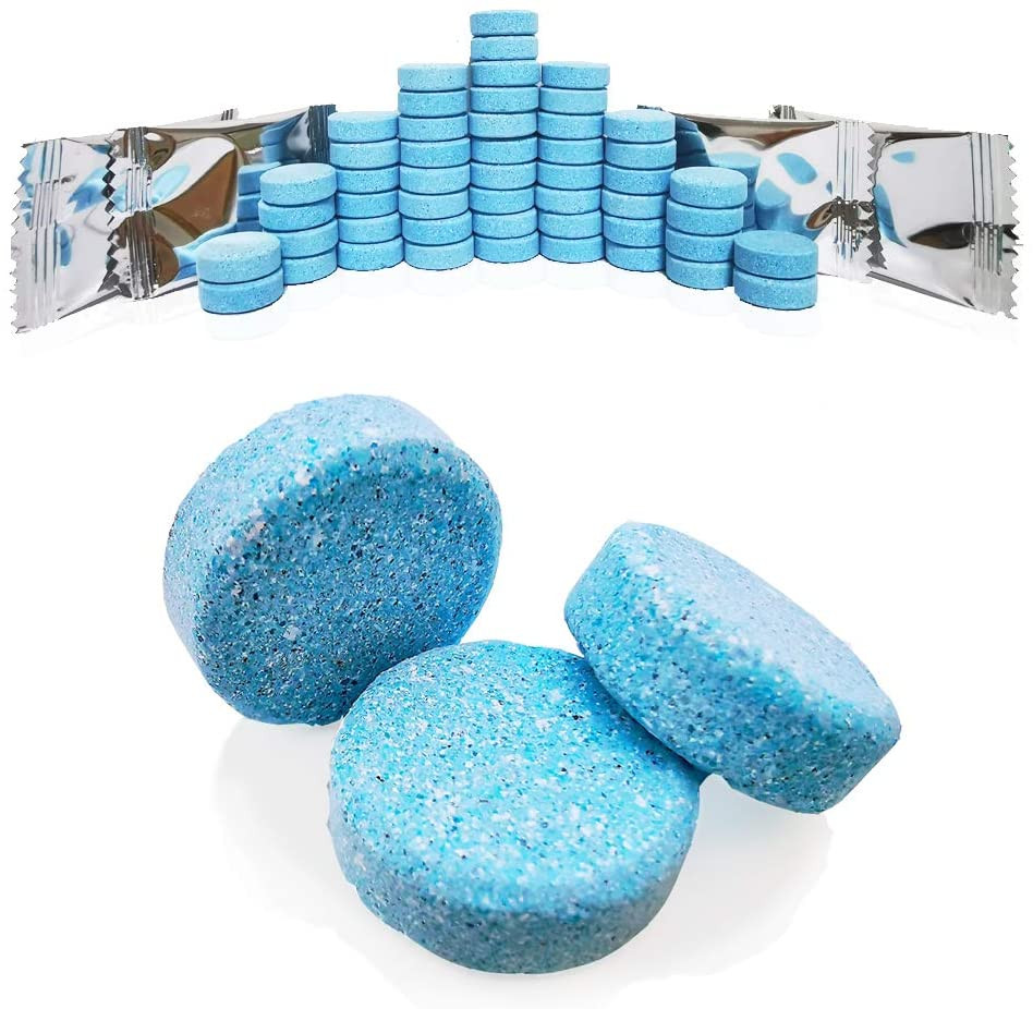 50 Pcs Windshield Washer Fluid Tablets, Wiper Fluid – Makes 52.5 Gallons Total!