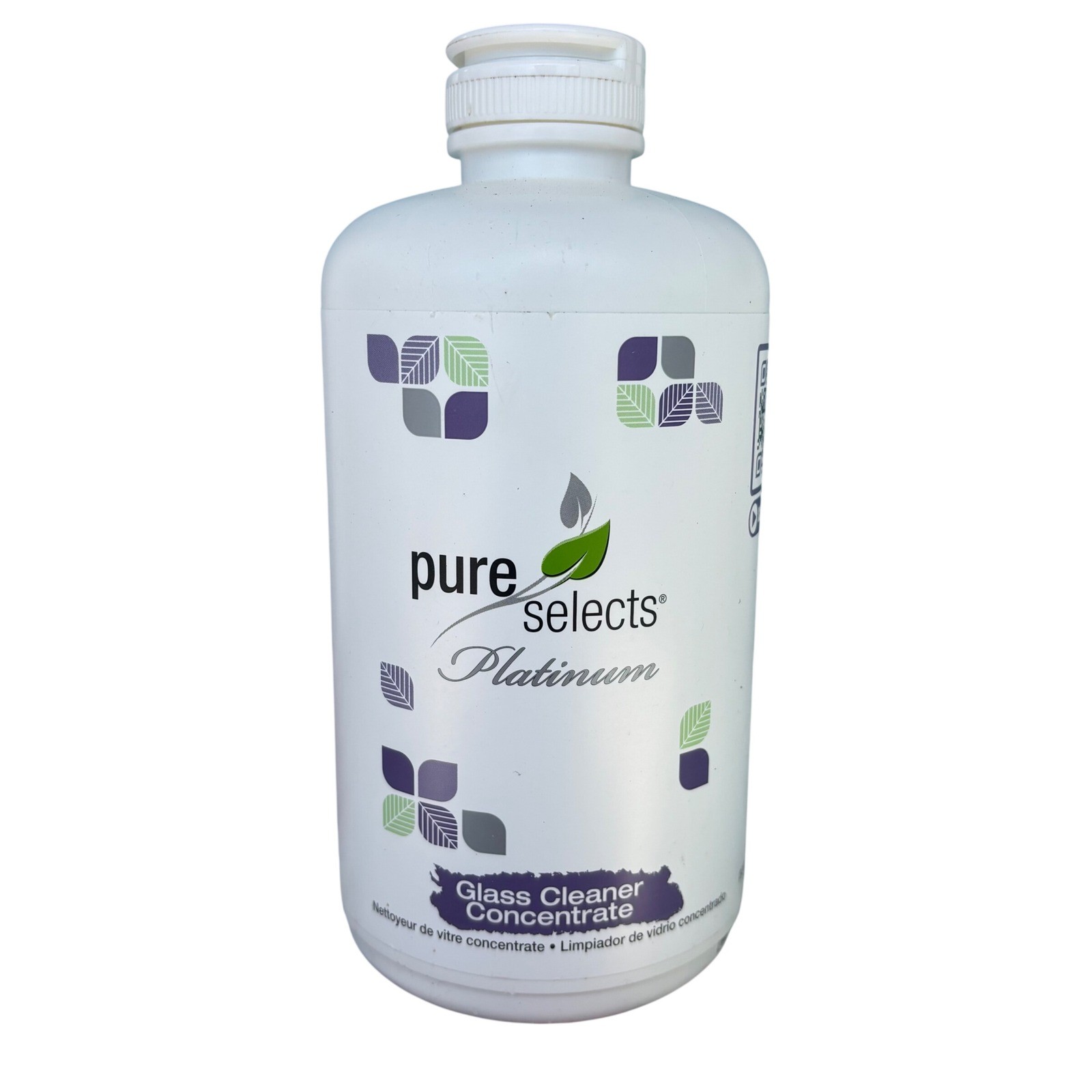 Pure Selects Platinum Glass Cleaner Concentrate Streak Free Formula Sealed 32 oz