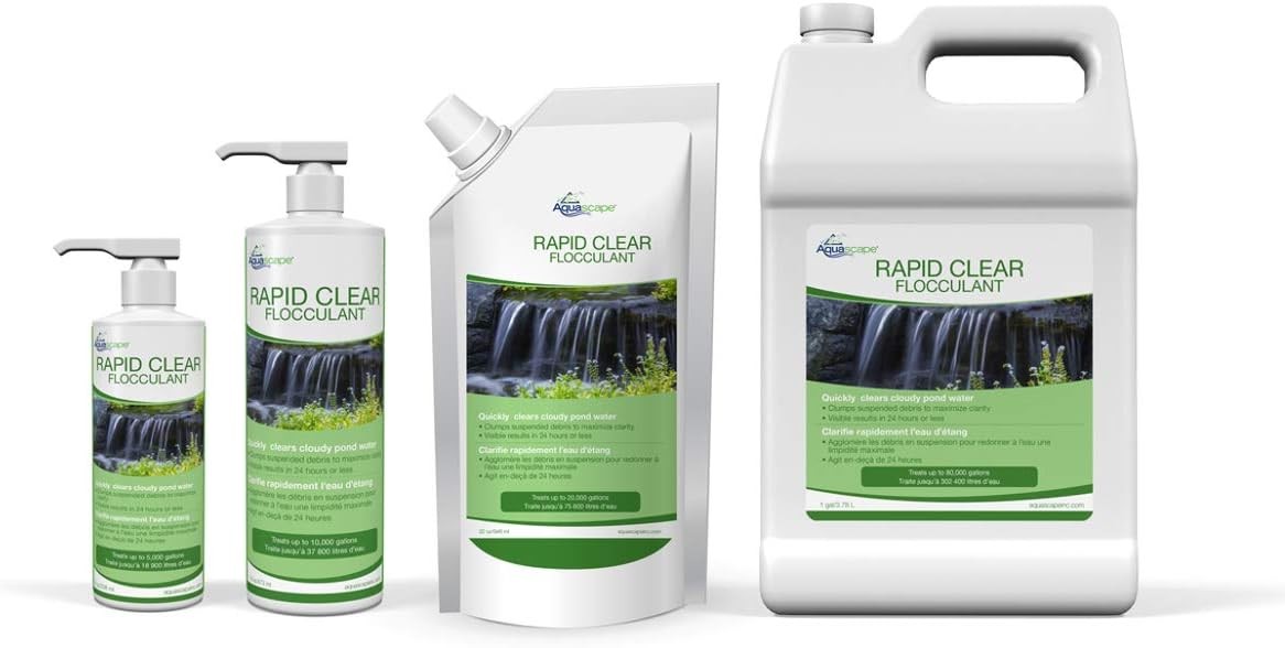 96007 Rapid Flocculant Treatment Clears Cloudy Pond Water 1 Gallon/ 3.78 L