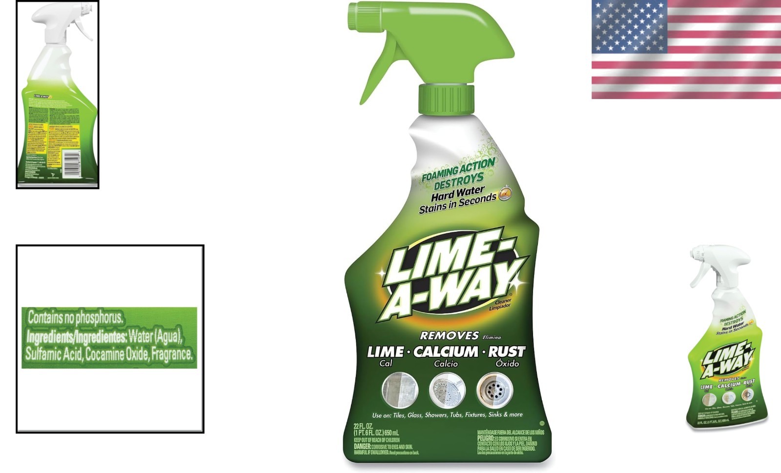 Natural Lemon Cleaner for Sinks & Showers – 22 Fl Oz Turbo Power