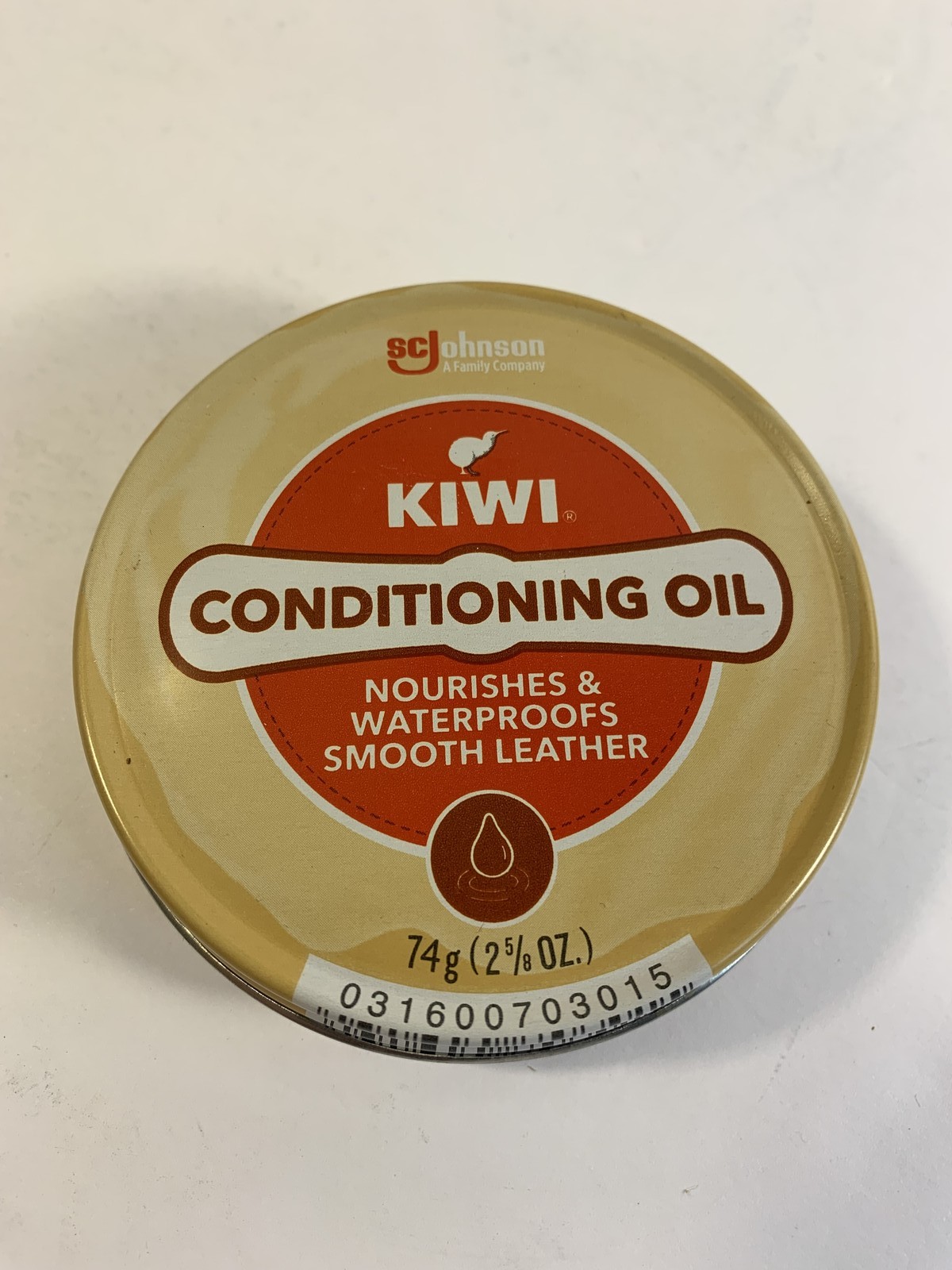 KIWI Conditioning Oil Smooth Leather Nourishes Waterproofs 74g / 2 5/8 oz
