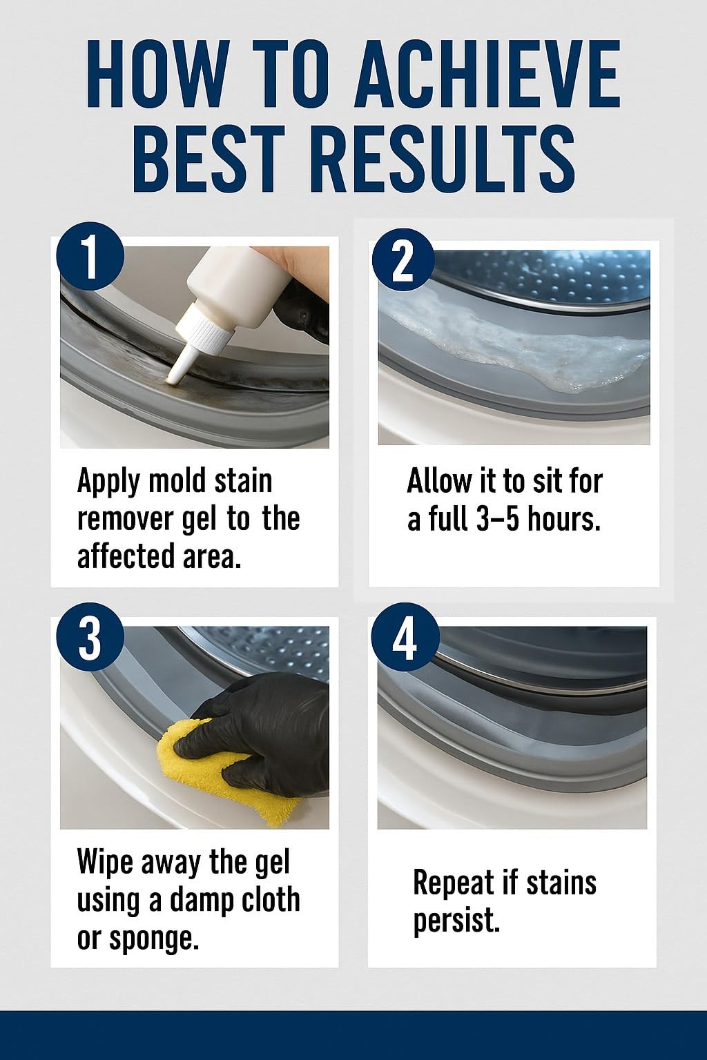 Mold Stain Remover Gel Cleaner Heavy Duty Stain Cleaner – 7 Fl Oz