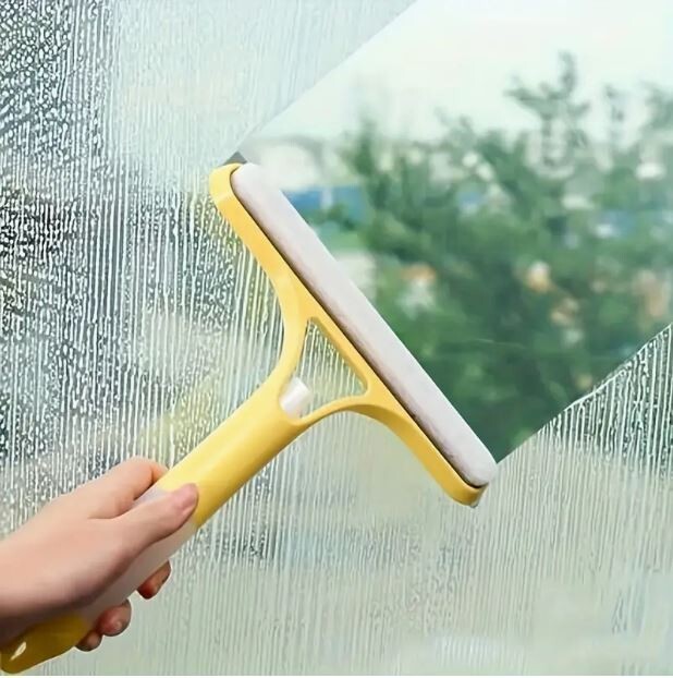 3 In 1 Glass Wiper Scraper And Sprayer Window Scraper Window Cleaning Tools- USA