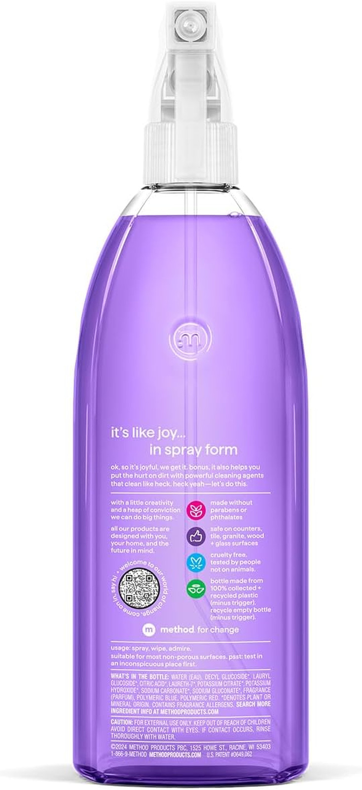 Method All-Purpose Cleaner Spray, French Lavender – Cuts Grease & Grime on Count
