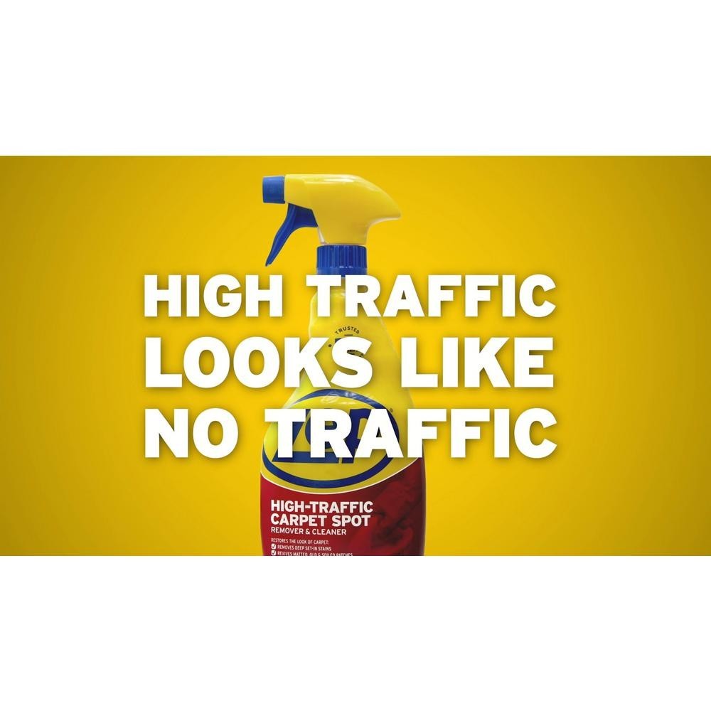 4 PACK Of Zep HIGH-TRAFFIC CARPET SPOT Stain Odor Remover and Cleaner 32oz Each