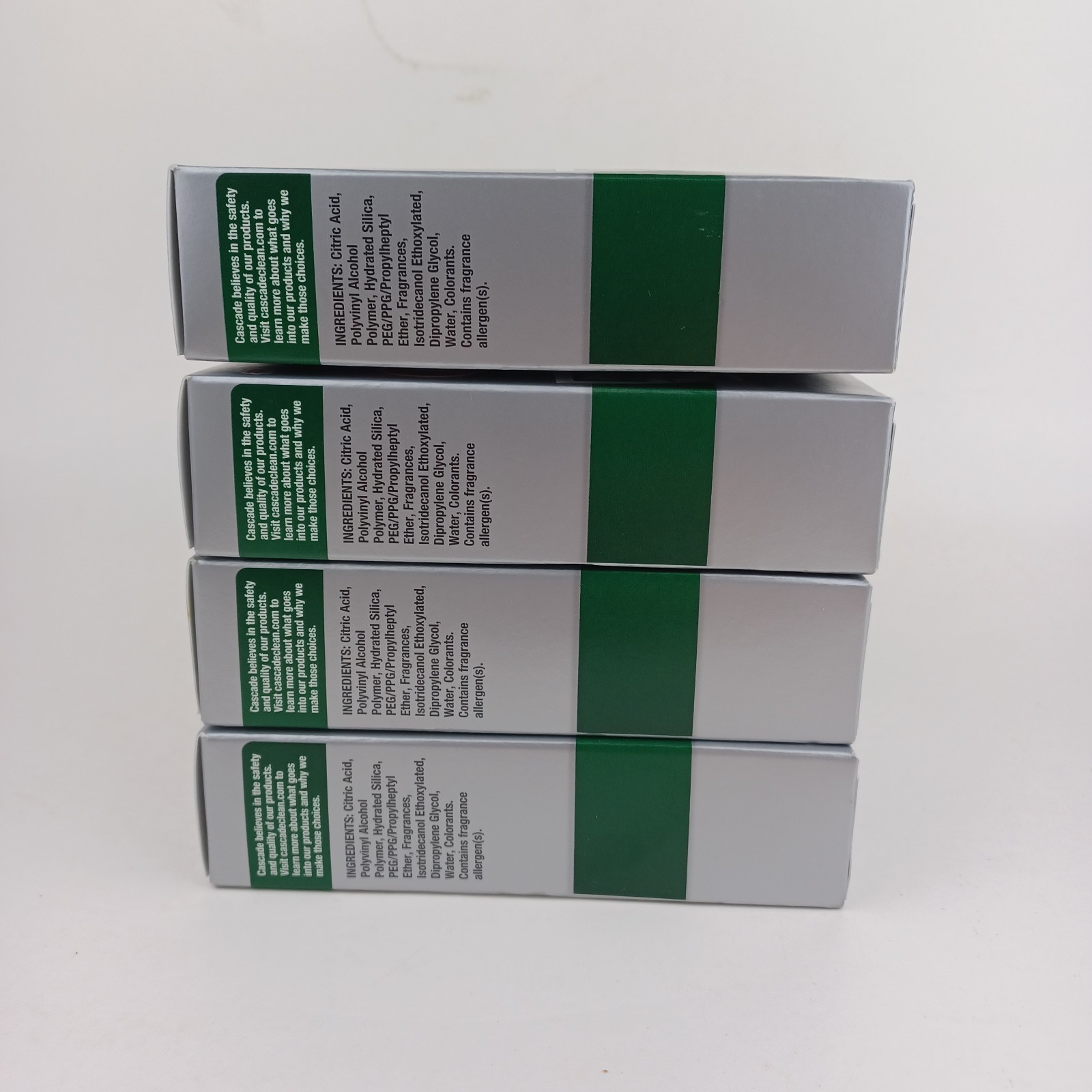 4 Cascade Platinum Dishwasher Cleaner 3 Packs — 4 Boxes NEW UNOPENED