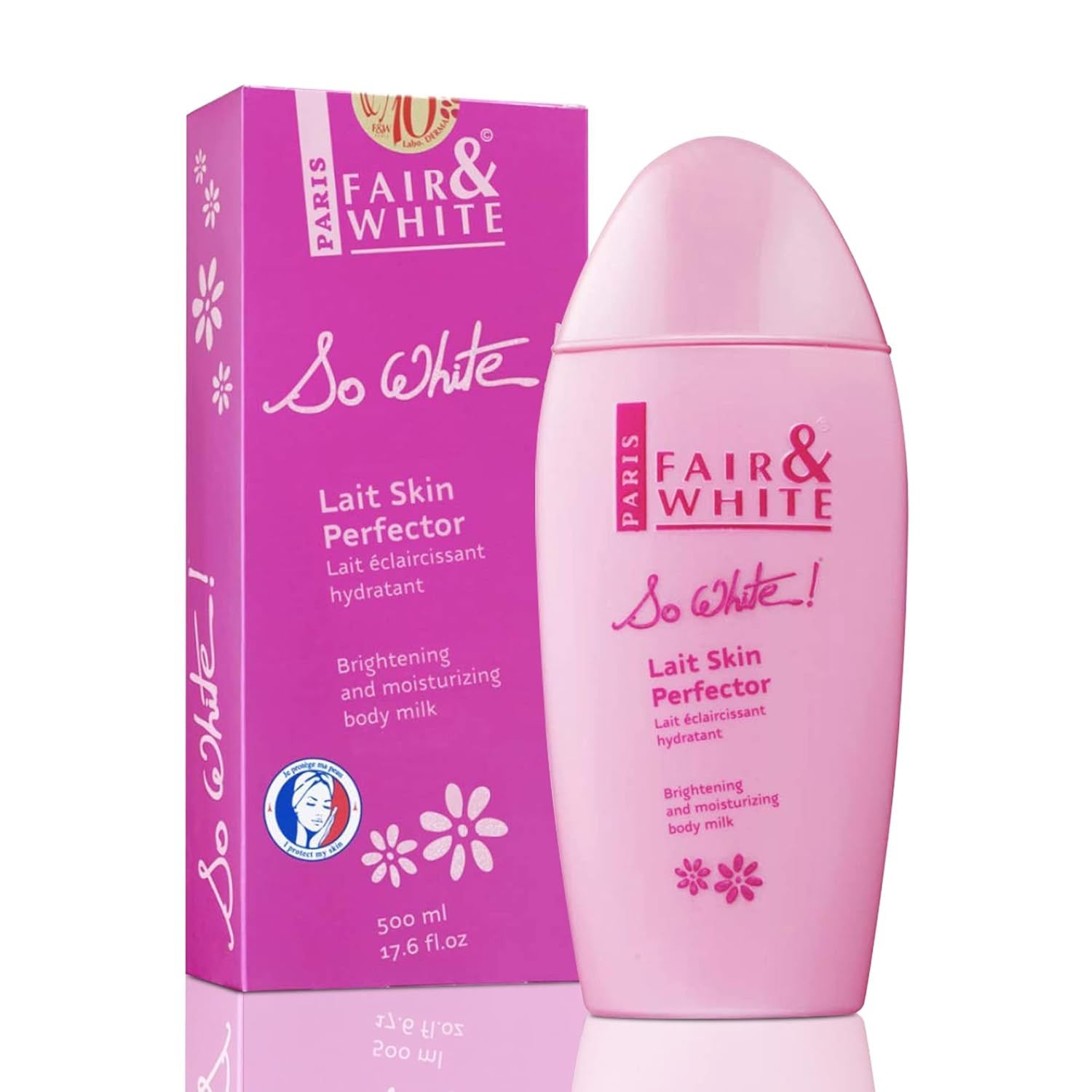 FAIR & WHITE So White, Skin Brightening Lotion – 500 ml / 17.6 Fl oz – Daily M