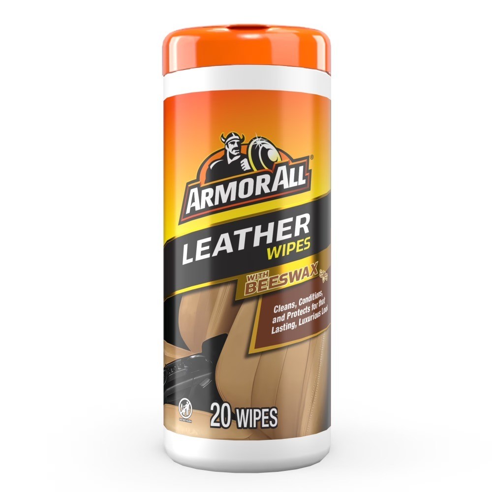 Leather Car Cleaning Wipes with Beeswax Premium Conditioning for Seats Dash