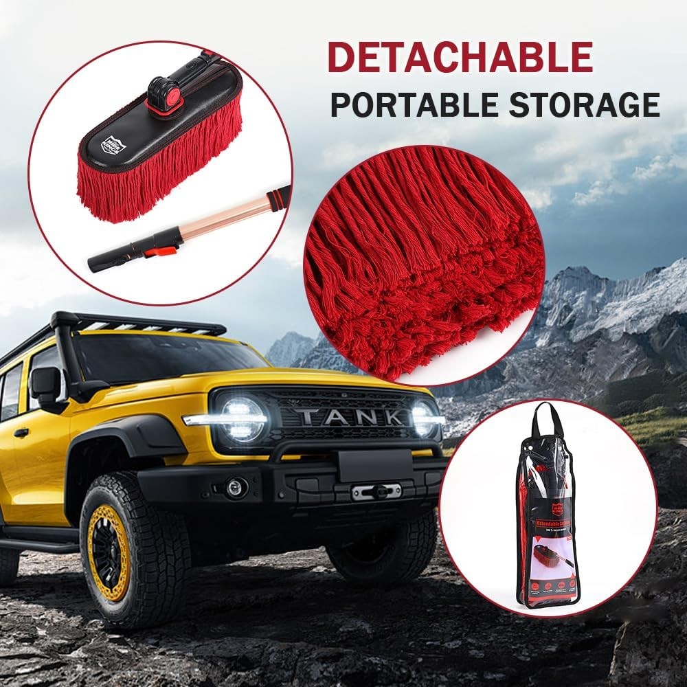 Car Cleaning Supplies Duster Exterior Scratch Free Soft Brush Kit Truck SUV RV