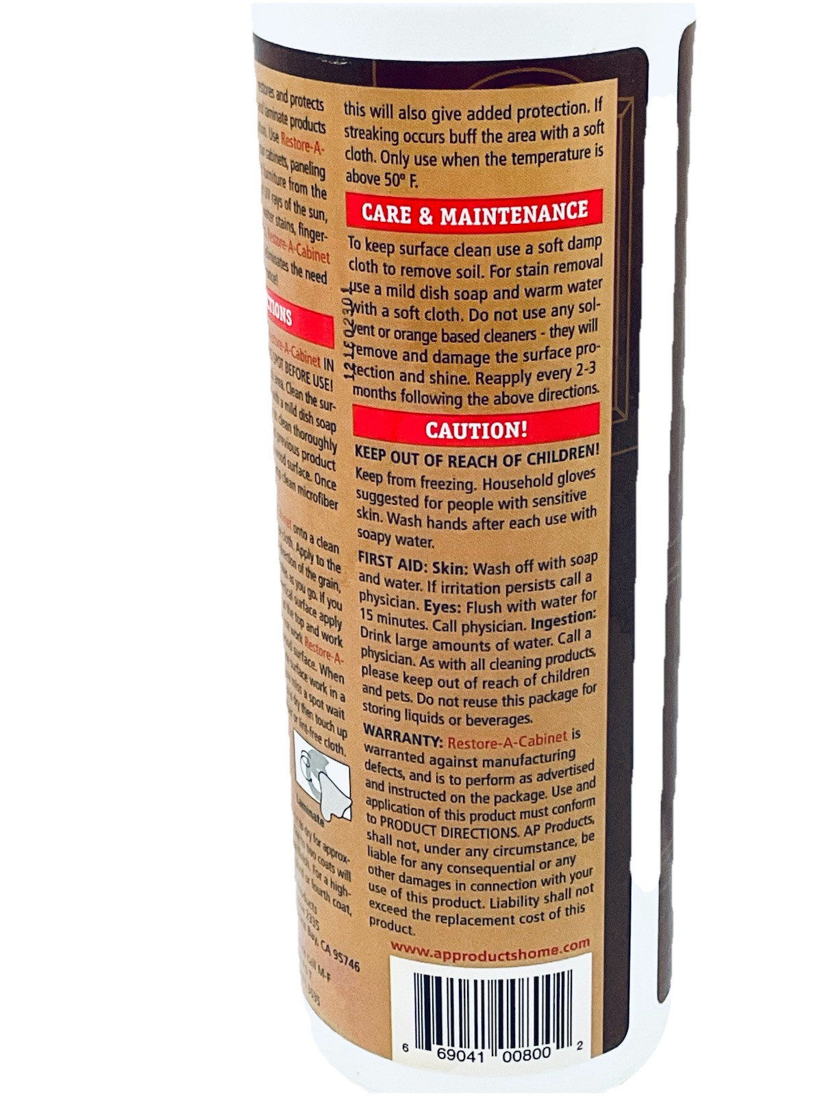 RESTORE-A-CABINET MIRACLE RESTORER & PROTECTOR 16 FL OZ