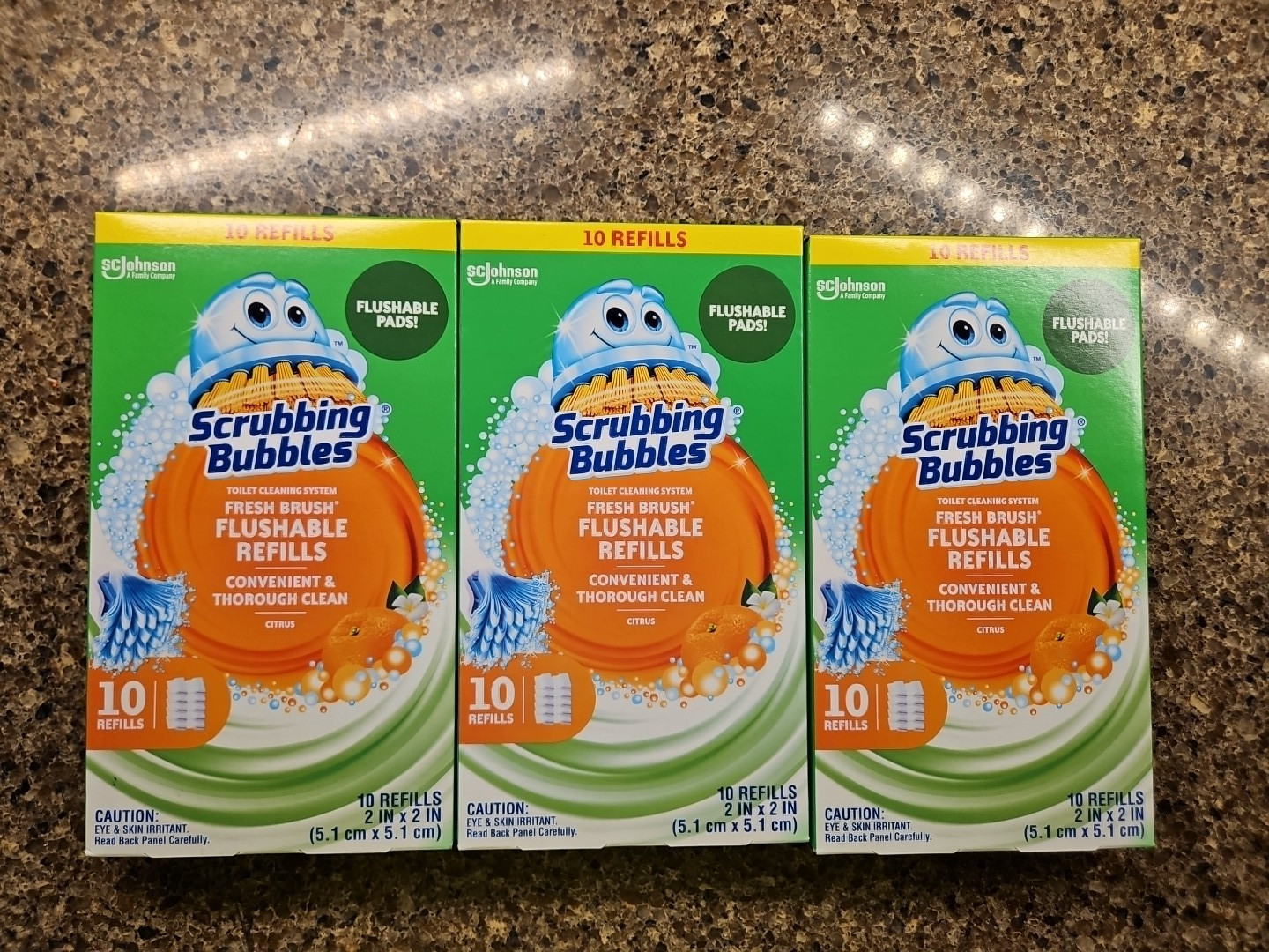 Scrubbing Bubbles 10 pack Lot of 3 Flushable Pads Toilet Cleaning Refills Only