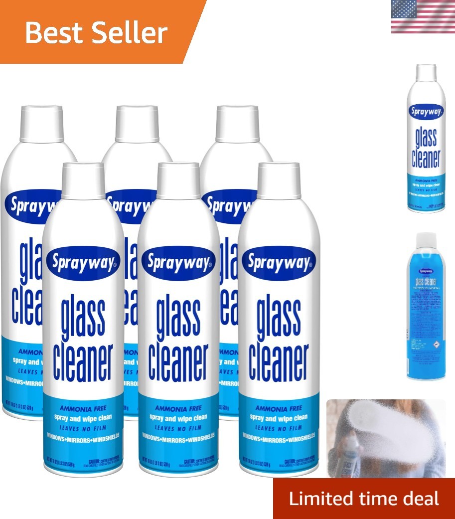 Refresh Your Glass Surfaces – 19 oz. Foaming Cleaner, Streak-Free & Ammonia-Free