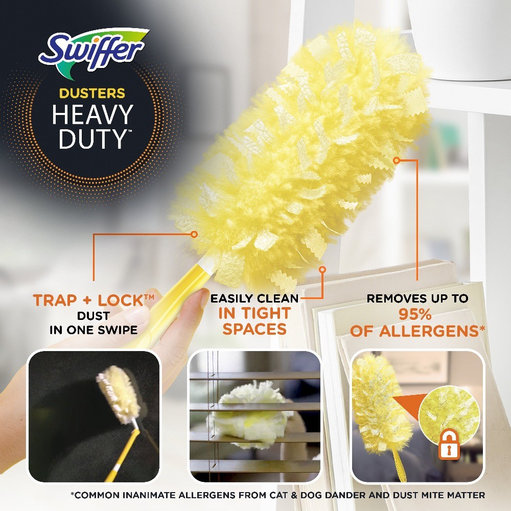 Swiffer Heavy Duty Duster Refills, Unscented, 11 Count