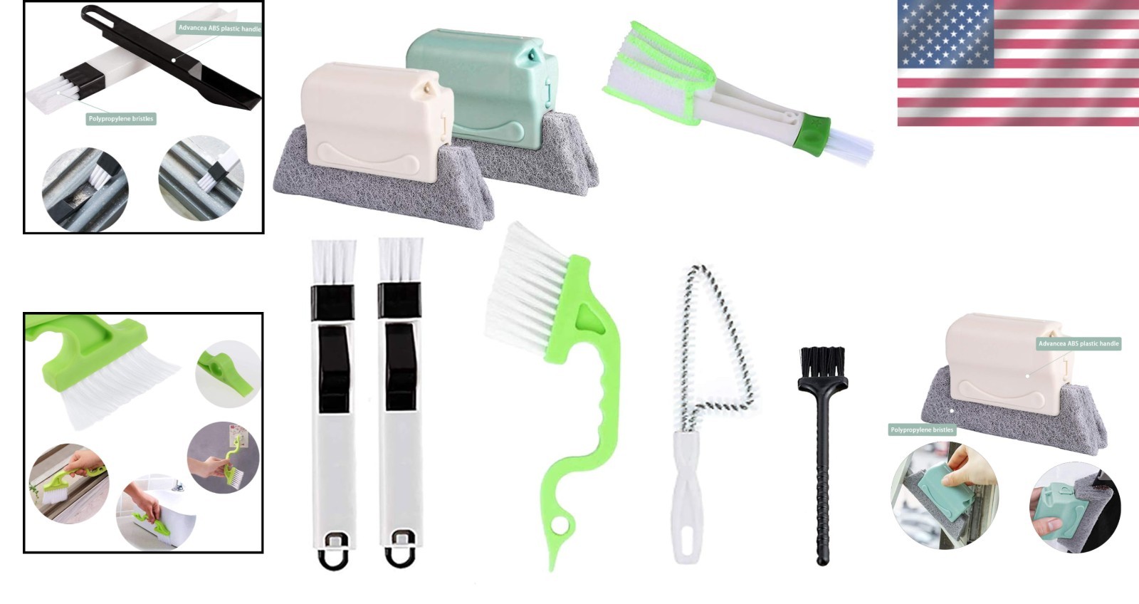 Durable Triangular Gap Brushes Set – Perfect for Air Vents & Sliding Doors