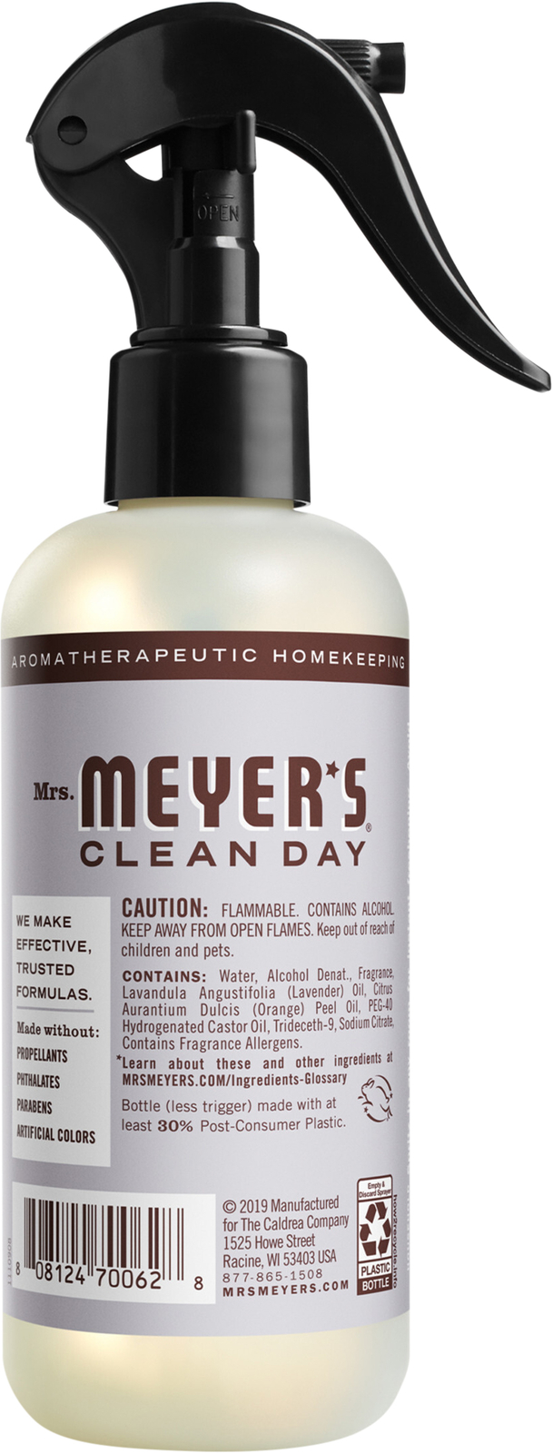 Mrs. Meyer’s Clean Day Room Freshener Lavender 8 oz (Pack of 6)