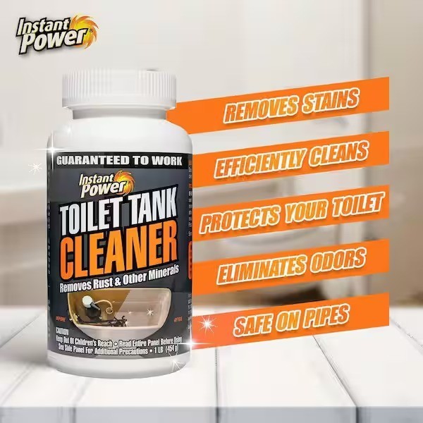 1 lb Toilet Tank Cleaner Removes Hard Water Stains Rust Mineral Buildup