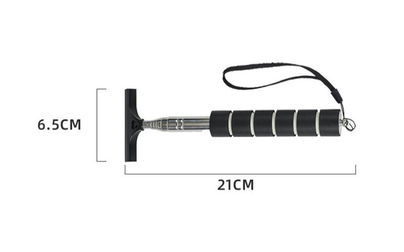 Telescopic Car Rearview Mirror Wiper Handle Window Glass Cleaner Mist Scraper