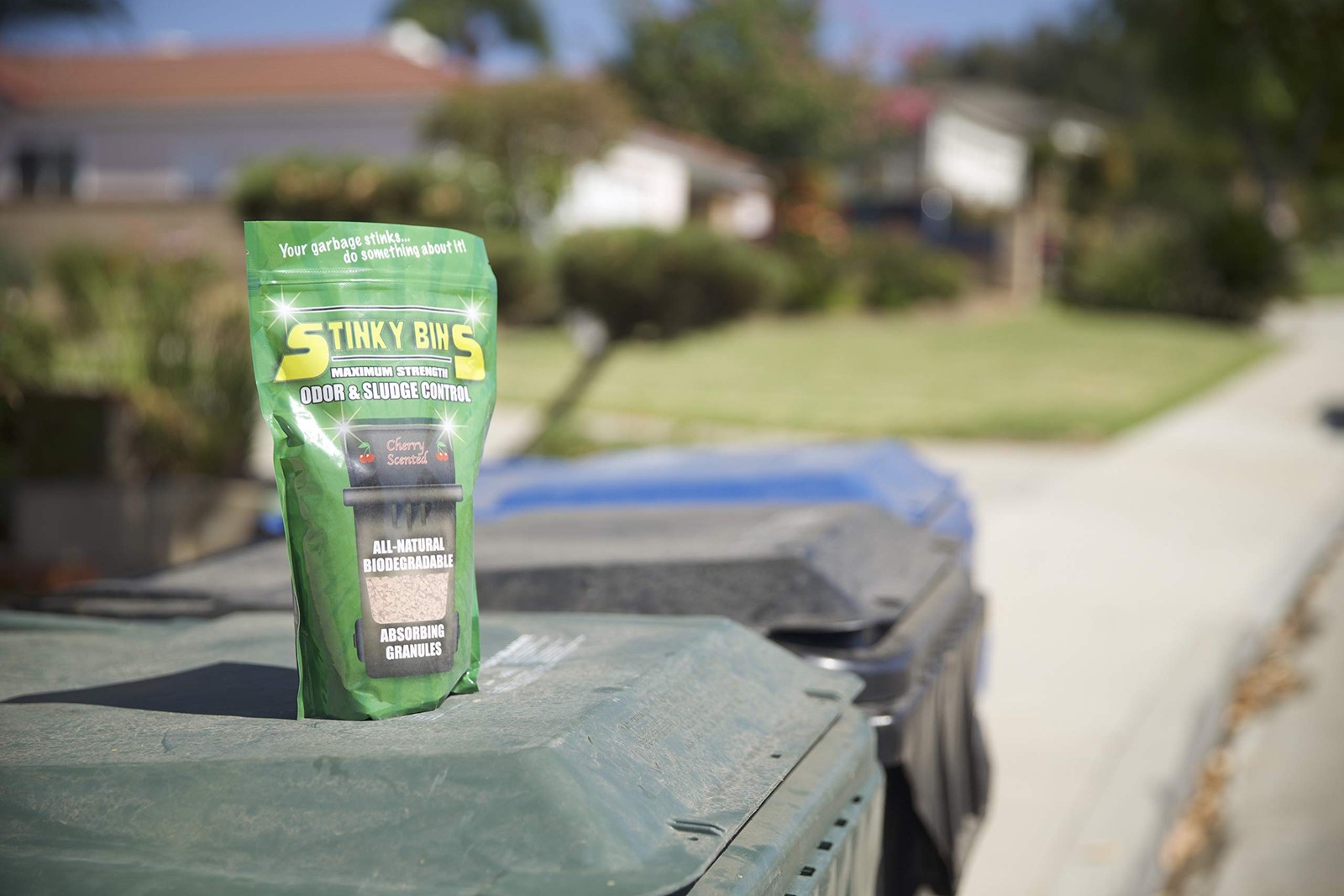 Garbage Odor Eliminator – Cherry Scented Absorbing Granules for Trash Bins, D…