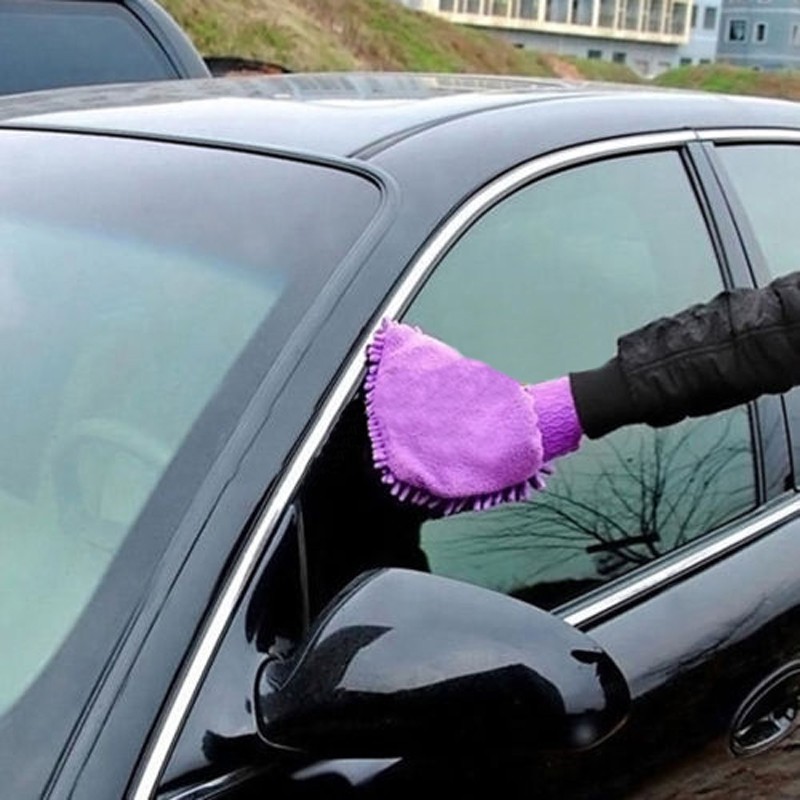 Easy Microfiber Car Kitchen Household Wash Washing Cleaning Glove Mit New
