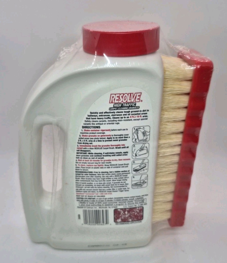 RESOLVE High Traffic Carpet Cleaning Granules Starter Pack Discontinued w/Brush