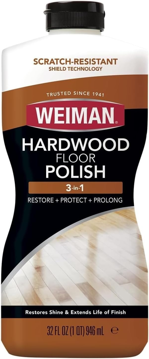 Natural Shine Hardwood Floor Polish – 32 Oz with Scratch Removal Technology