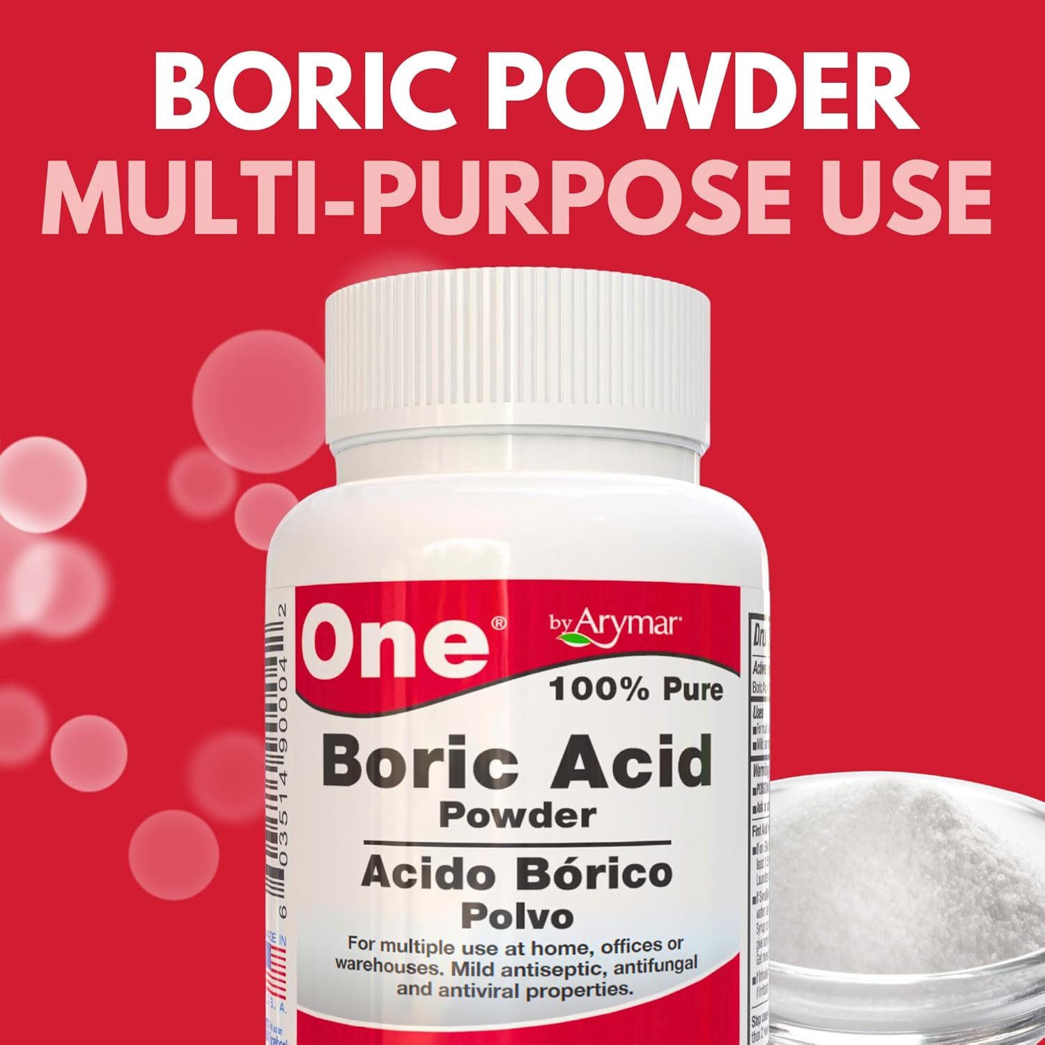 Boric Powder, Multipurpose Household Cleaner and Freshener, Pure Granular Formul