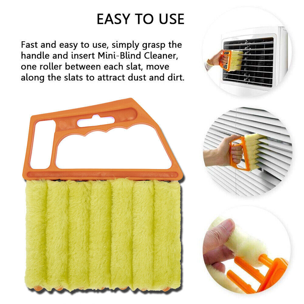 Microfibre Venetian Blind Brush Window Air Conditioner Duster Dirt Clean Cleaner