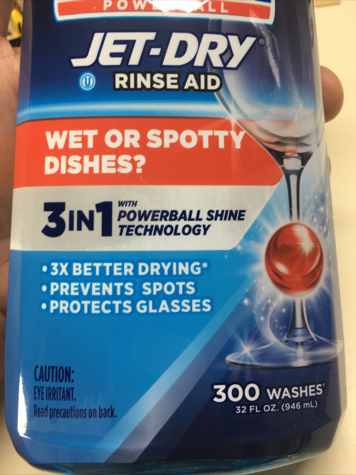 Finish Jet-Dry Ultra Rinse Aid 32 fl oz Dishwasher Detergent 12 Count Case NEW