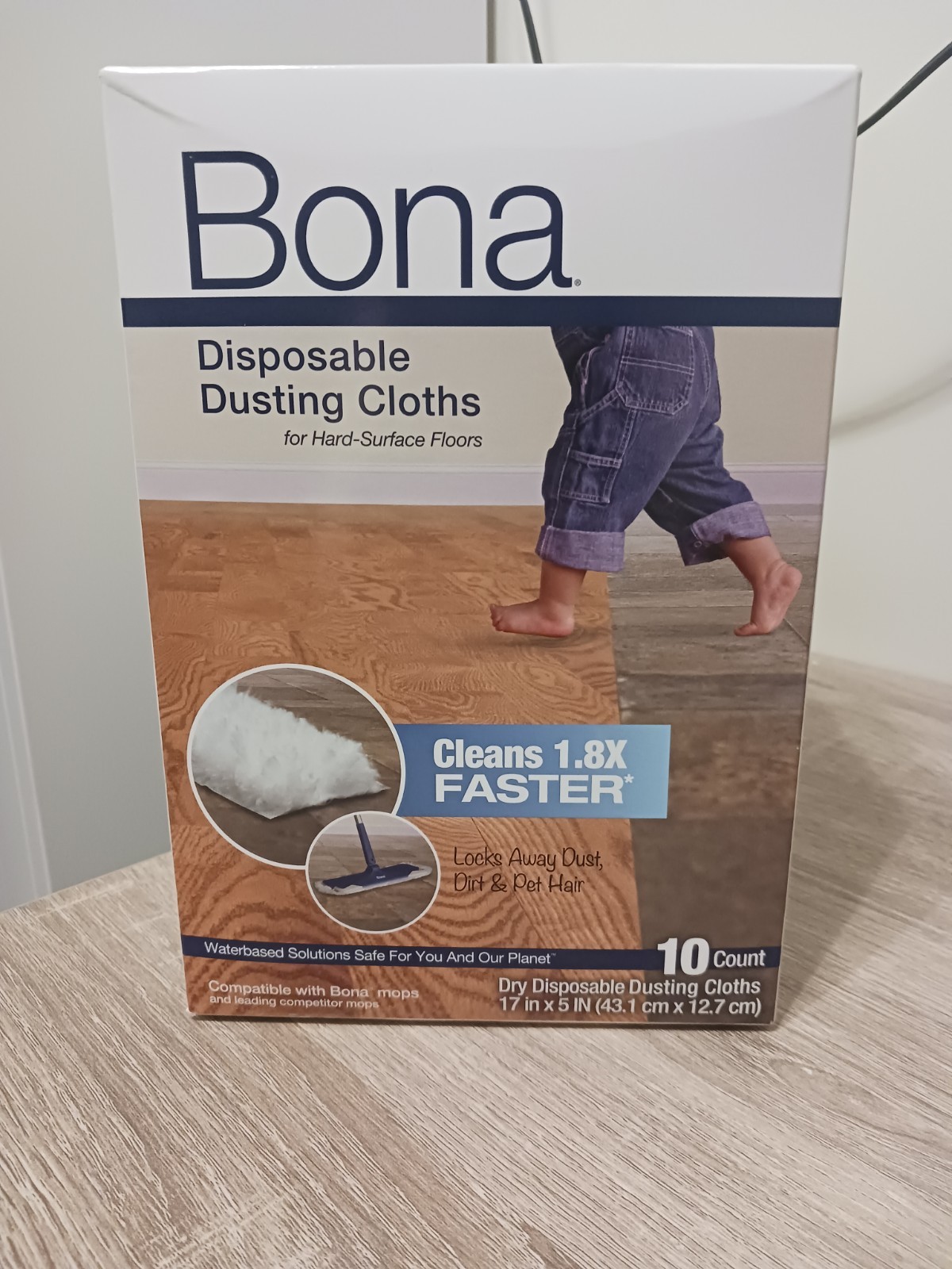 Bona Hard Surface Floor Disposable Dry Dusting Pads NEW (10-Pack) Sealed Box