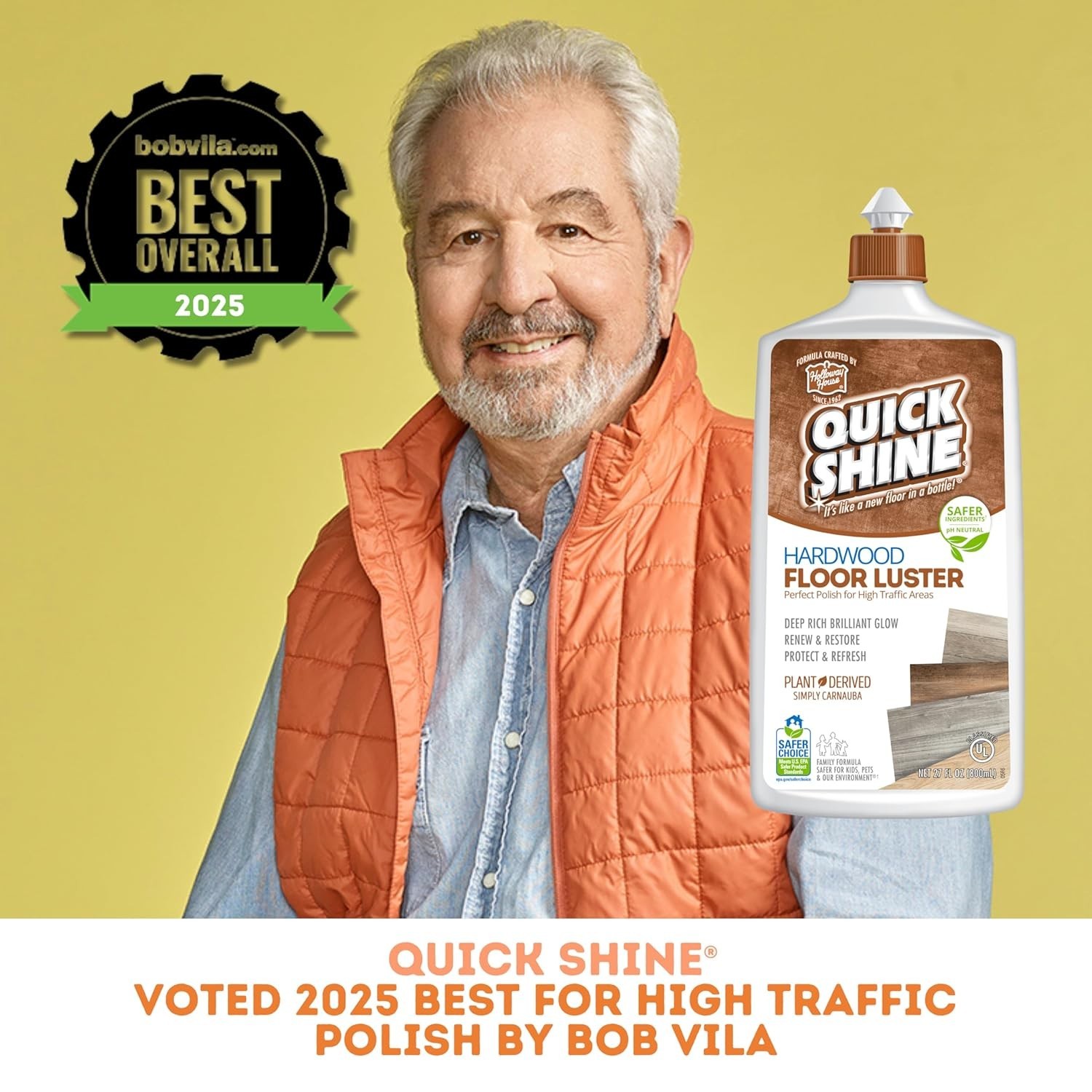 Quick Shine Hardwood Floor Luster 27oz Restores Color and Shine to Floors