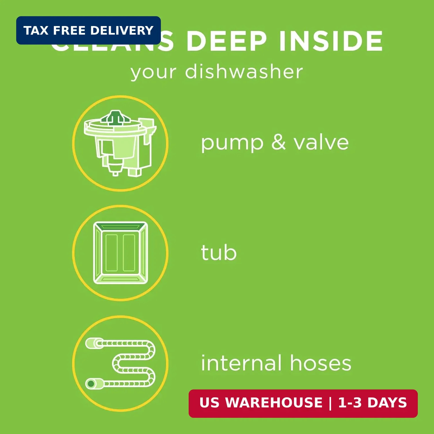 Affresh Washing Machine Cleaner, For Whirlpool, Maytag & Amana, – 6 Tablets