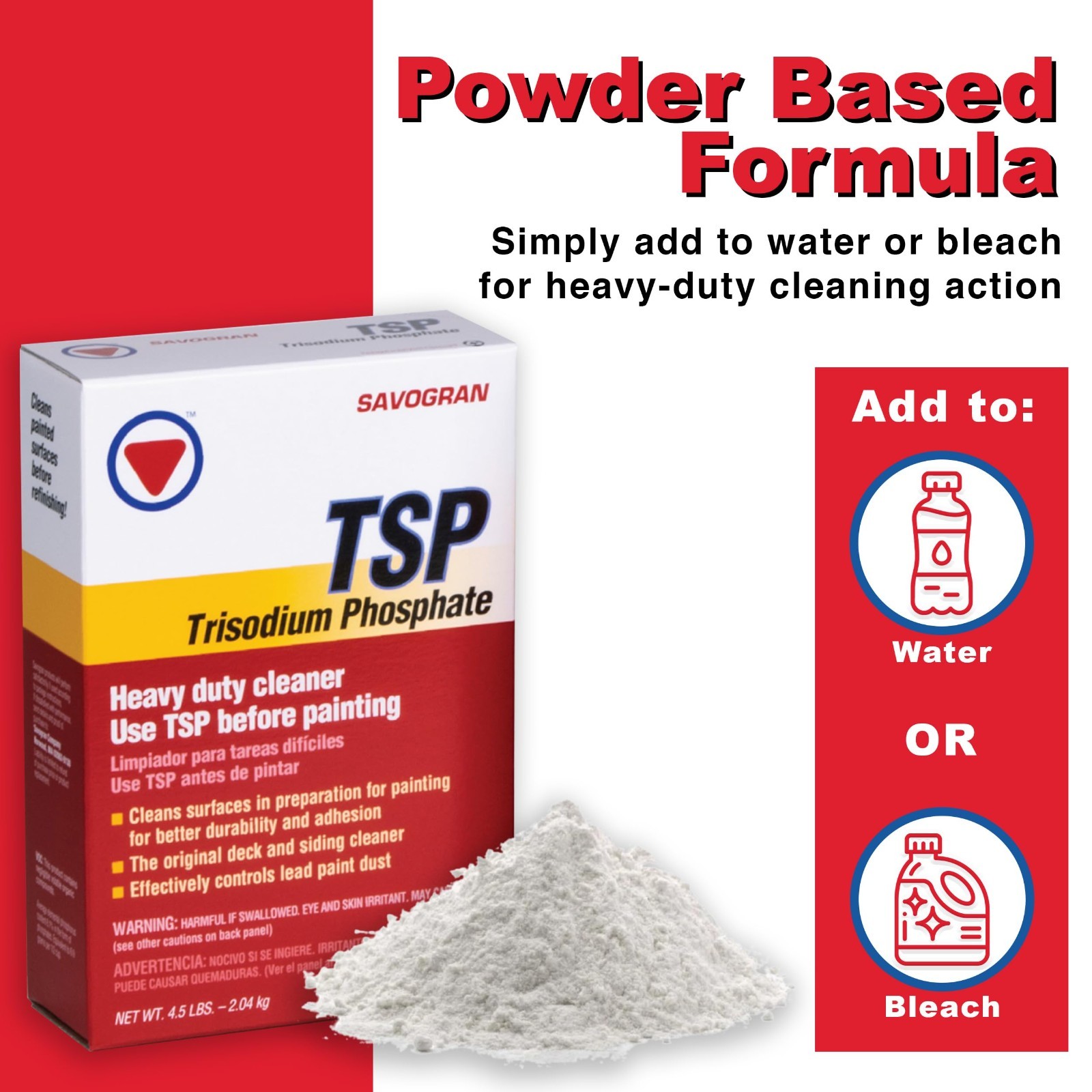 Trisodium Phosphate (TSP) 4.5lbs – Heavy-Duty Cleaner, Degreaser & Stain Remover