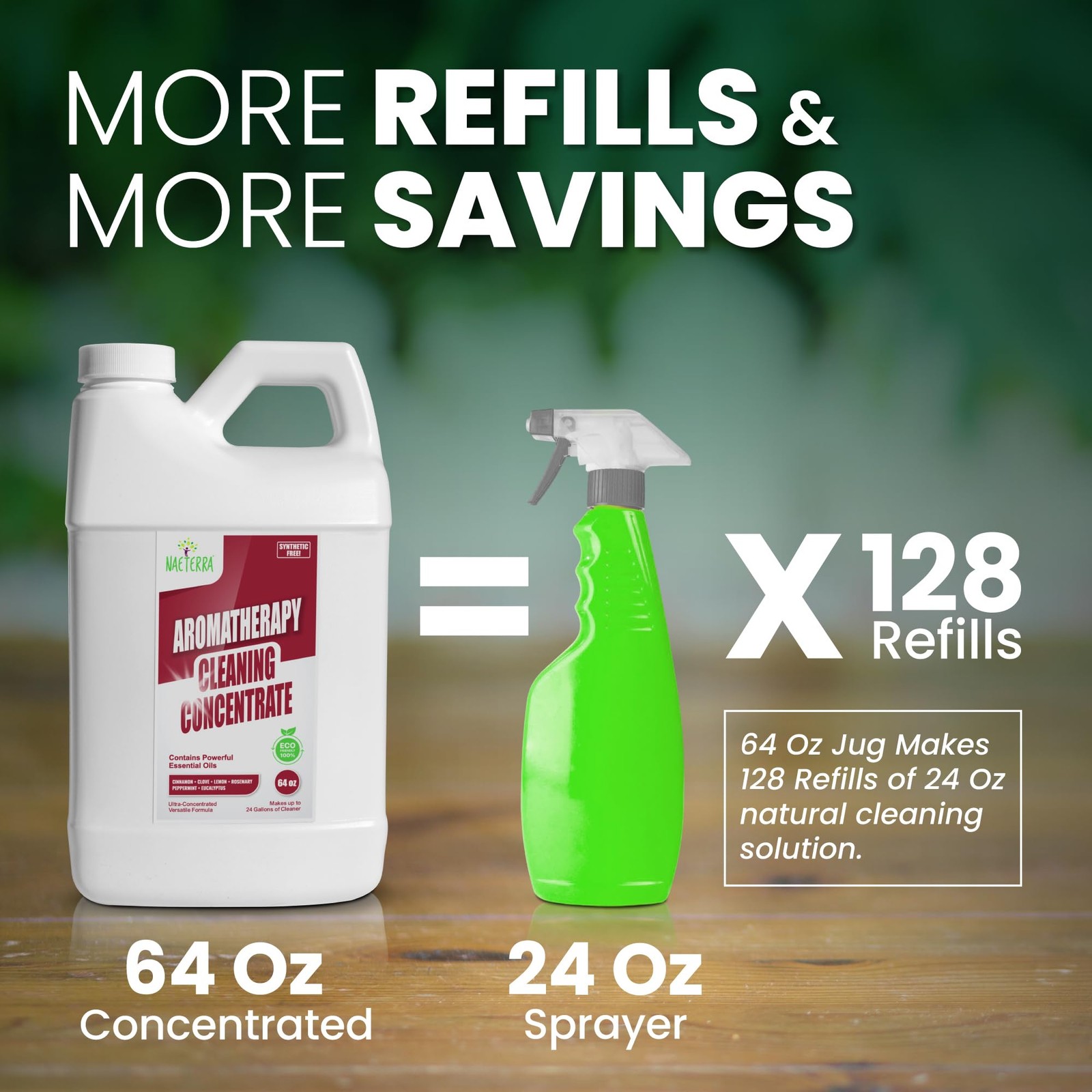 128 oz, Makes 48 Gallons